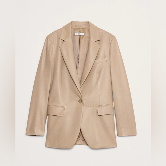 BANANA REPUBLIC BOYFRIEND LEATHER BLAZER - Picture 7 of 12